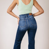 Judy Blue High Rise Wide Hem Flare Jeans for Women 