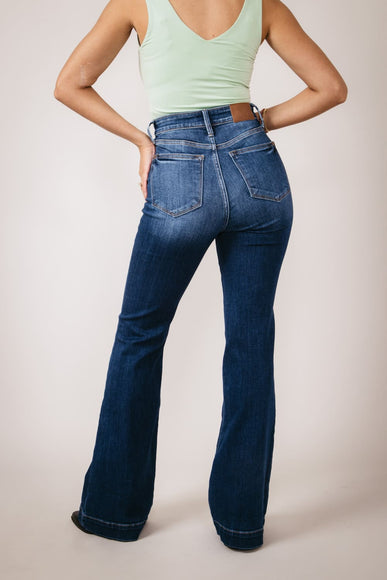 Judy Blue High Rise Wide Hem Flare Jeans for Women 