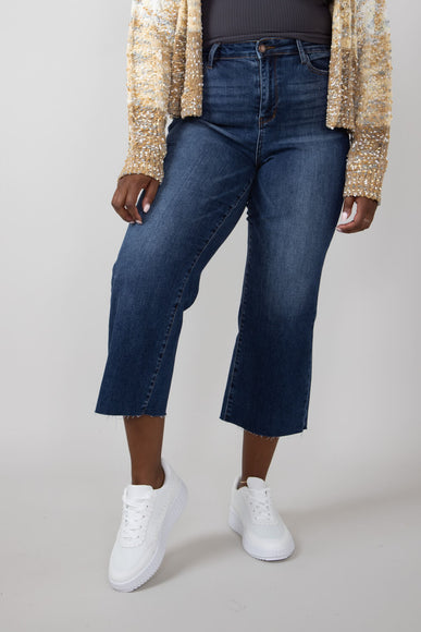 Judy Blue High Rise Wide Leg Cropped Jeans for Women