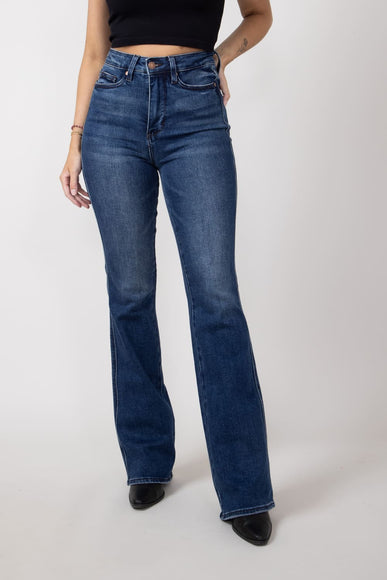 Judy Blue Embroidered Back Pocket Long Bootcut Jeans for Women