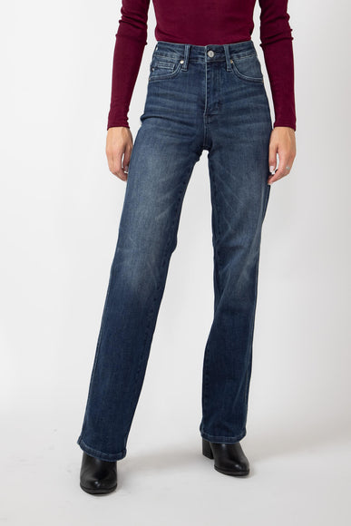 Judy Blue Mid Rise Classic Straight Jeans for Women 