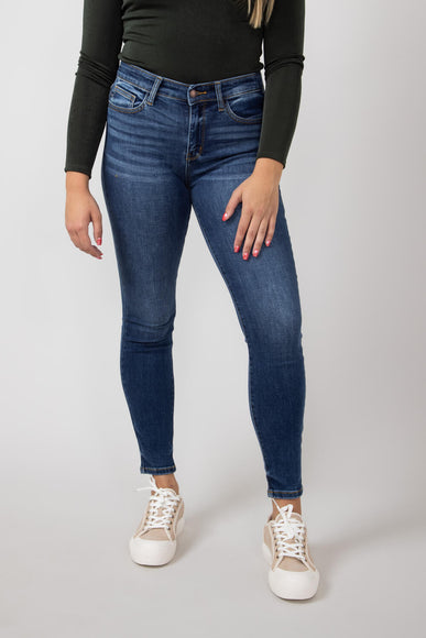 Judy Blue Mid Rise Clean Skinny Jeans for Women