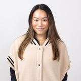 Sherpa Vest for Women in Camel 