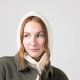 Knit Sweater Balaclava in Ivory