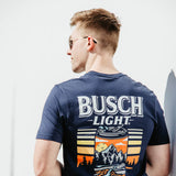 Busch Light Can T-Shirt for Men in Navy Blue