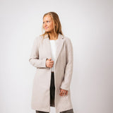 Love Tree Long Coat for Women in Oatmeal