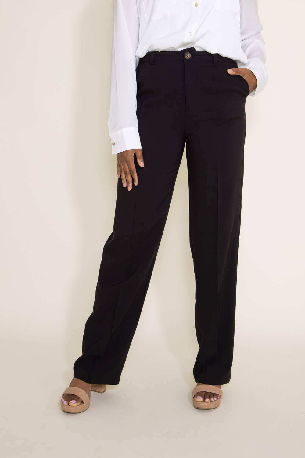 Women's Tall Dress Pants: Slim Leg Black Dress Pant | American Tall