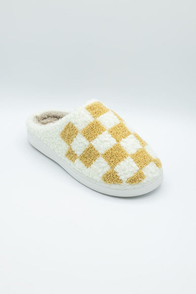 MIA Checker Slippers for Women in Oatmeal