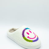 MIA Smiley Face Slippers for Women in Rainbow