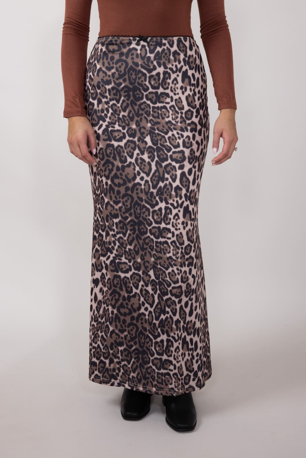 Leopard Print Maxi Skirt for Women in Animal Print at Glik s S