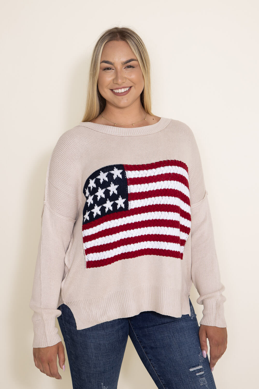 Nico American Flag Sweater