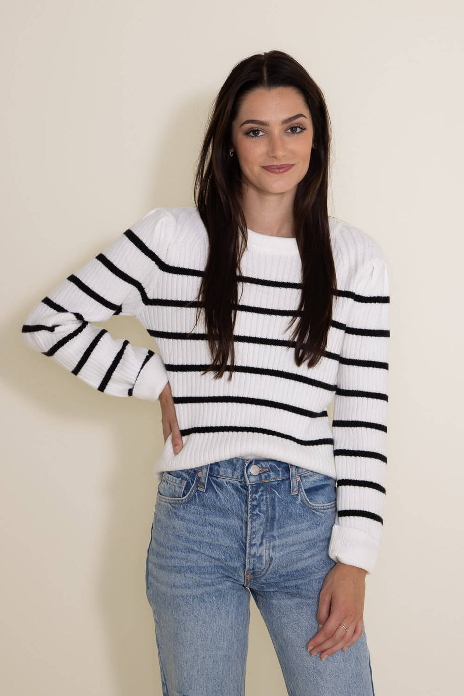 Striped hotsell jumper outfit