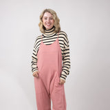 Outer Pocket Onesie for Women in Dark Blush