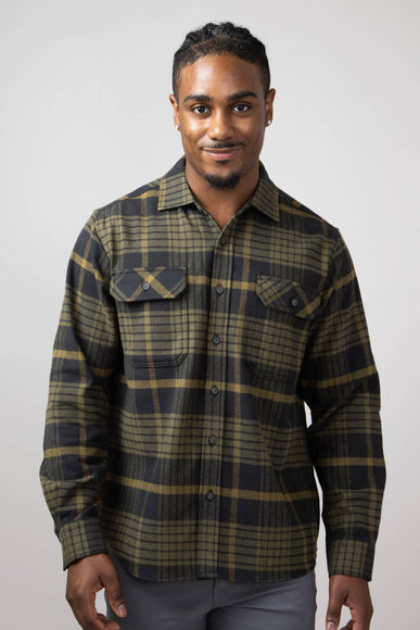 North River Brushed Button Down Shirt for Men in Ivy