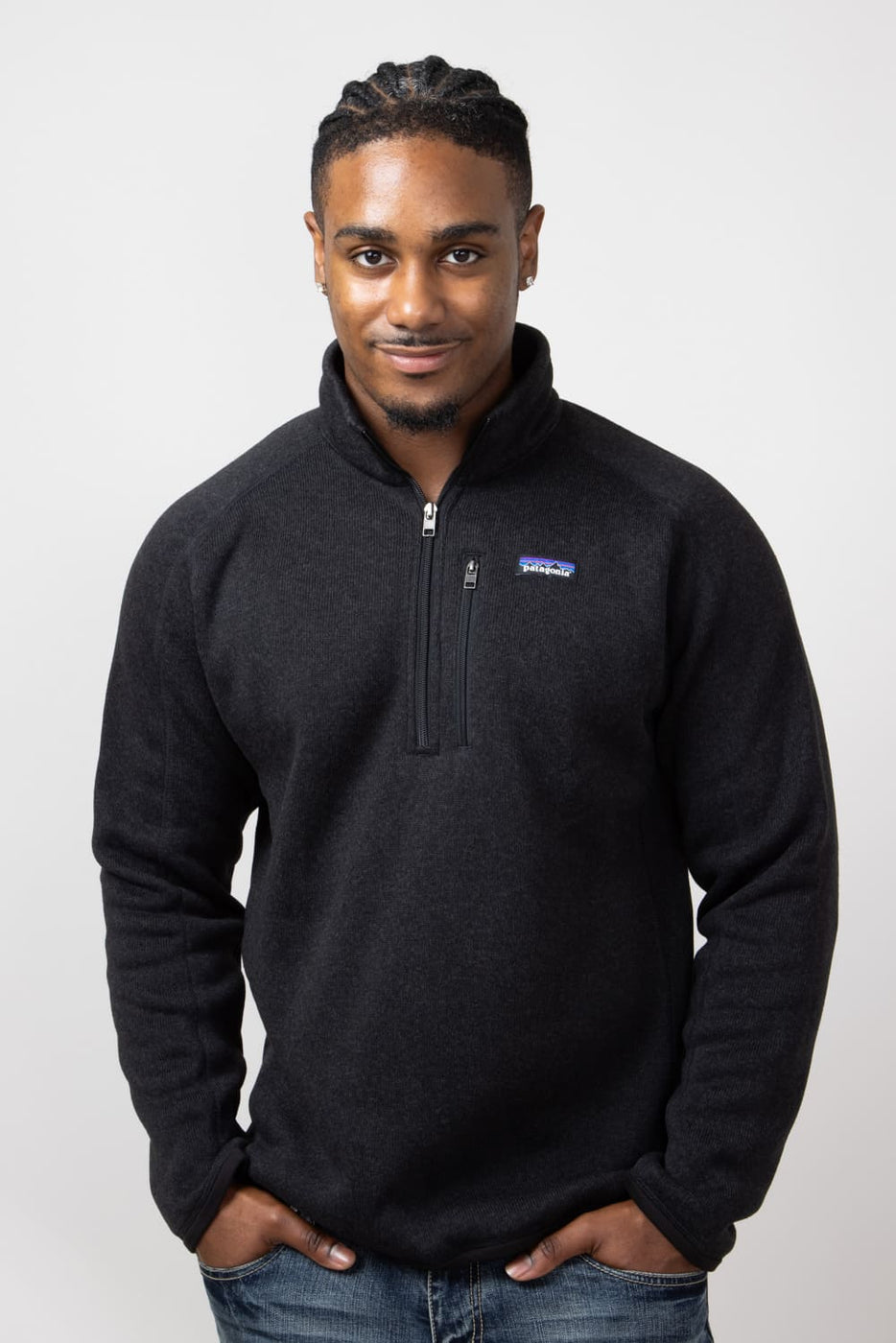 Patagonia Men s Better Sweater Quarter Zip in Black 25523 BLK Glik s