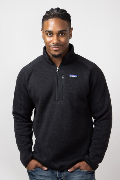 Patagonia Men’s Better Sweater Quarter Zip in Black