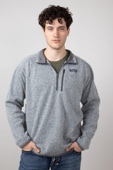 Patagonia Men’s Better Sweater Quarter Zip in Grey | 25523-STH