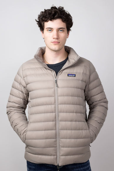 Patagonia Men's Down Sweater Jacket in Seabird Grey