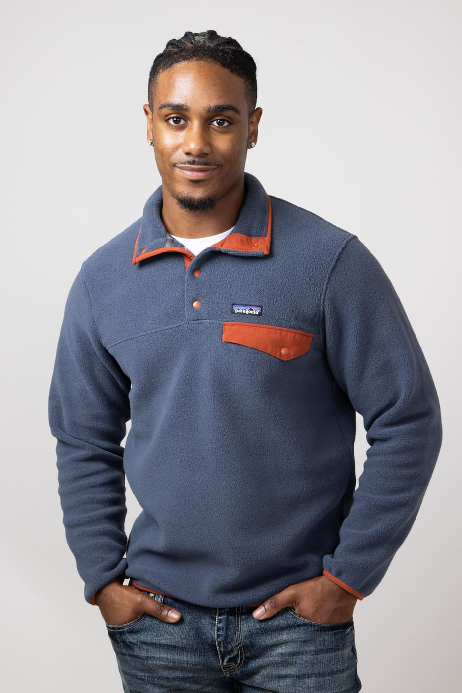 Patagonia blue fleece best sale