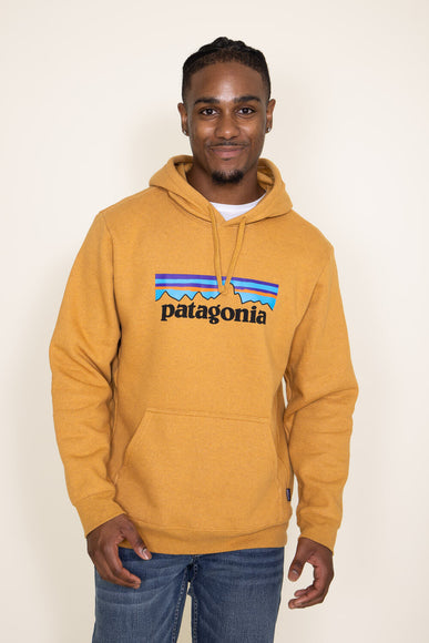 Patagonia Men’s P-6 Logo Uprisal Hoodie in Mango Yellow