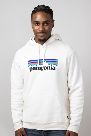 Patagonia Men’s P-6 Logo Uprisal Hoodie in Birch White