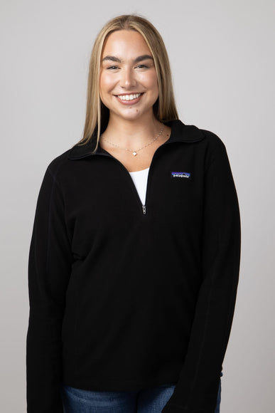 Patagonia Women’s Micro D Quarter Zip Pullover in Black