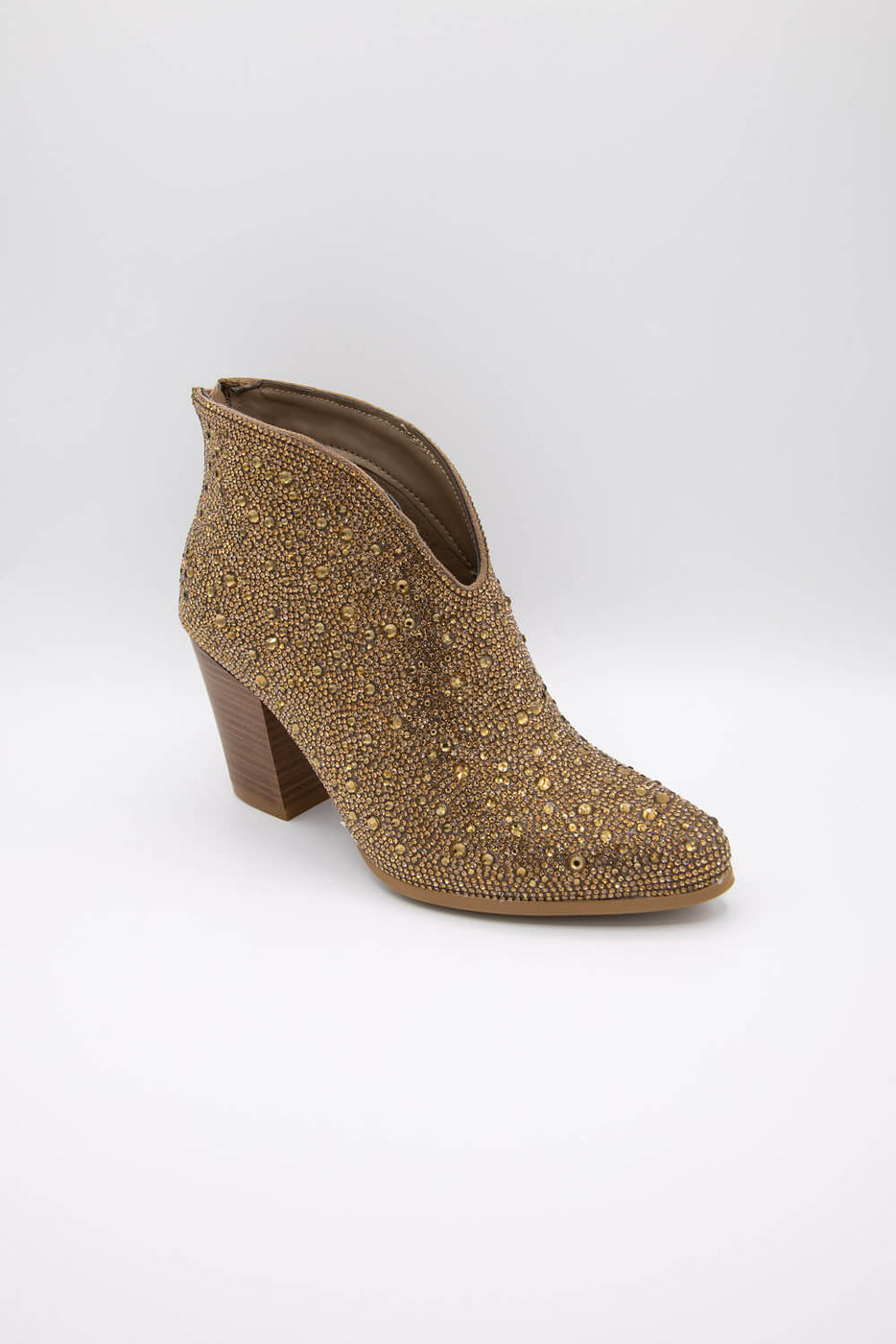 Ladies 2024 gold booties