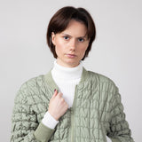 Quilted Puffer Jacket for Women in Sage