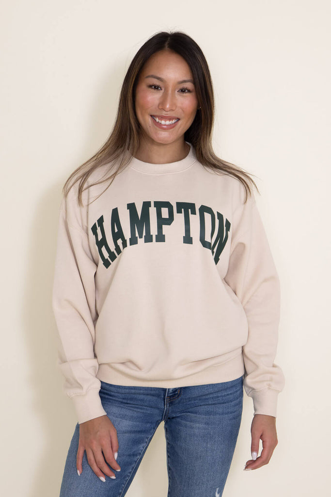 Malibu Fleece Sweatshirt for Women in Light Grey