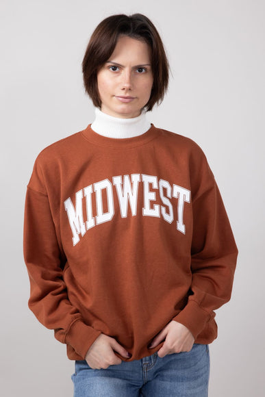 1897 Active Midwest Sweatshirt for Women in Rust