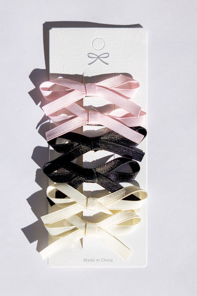 Ribbon Bow Clips in Multi Color