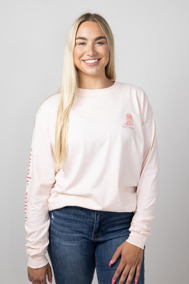 Simply Southern Women's Long Sleeve Cowgirls for Women in Creme