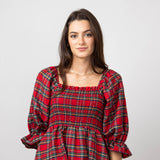 Simply Southern Holiday Dress for Women in Plaid