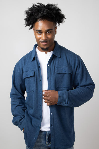 Men's Simply Southern Shacket for Men in Denim