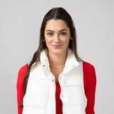 Simply Southern Lightweight Packable Vest for Women in Ivory