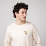 Simply Southern Long Sleeve Cowgirls & Beer T-Shirt for Men in Beige