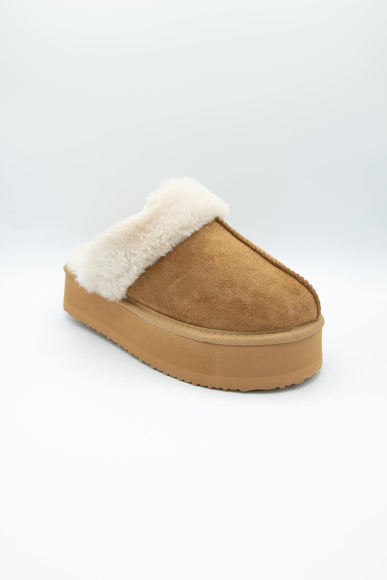 Simply Southern Open Platform Slippers for Women in Brown