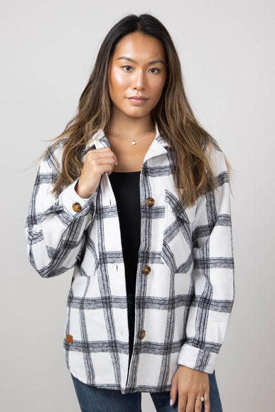 Simply Southern Plaid Shacket for Women in Brush