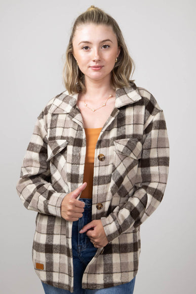 Simply Southern Plaid Shacket for Women in Patch