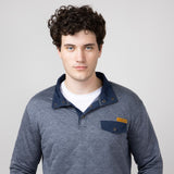 Simply Southern Quilted Pullover for Men in Slate