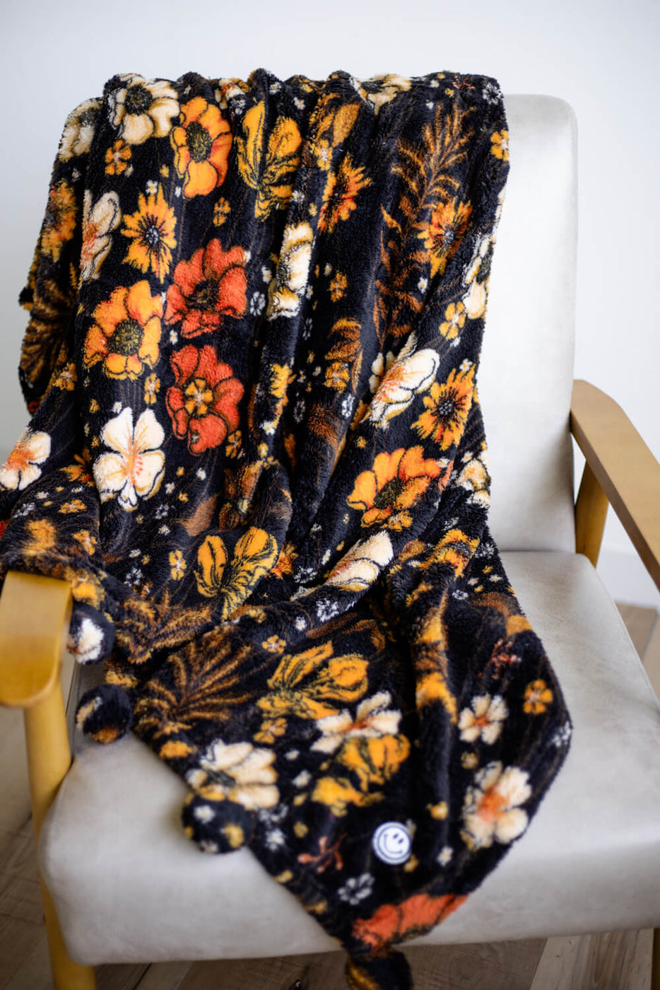 Perfect With You 2024 Sherpa Floral Throw Blanket Plush