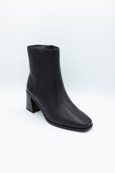 Soda Chukar Tapered Heel Booties for Women in Black