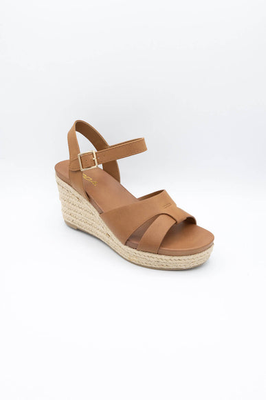 Soda Front Rope Wedges for Women in Brown