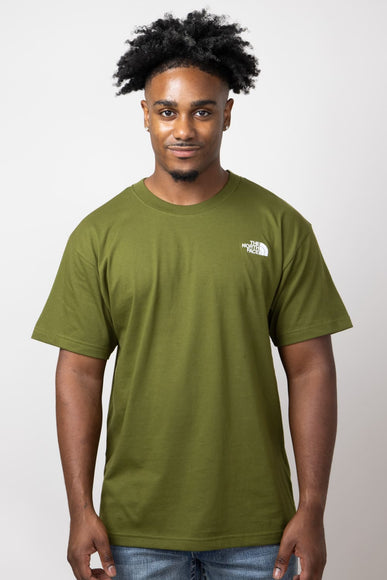 The North Face Box Fit T-Shirt for Men in Forest Olive 