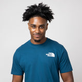 The North Face Box NSE T-Shirt for Men in Midnight Petrol 