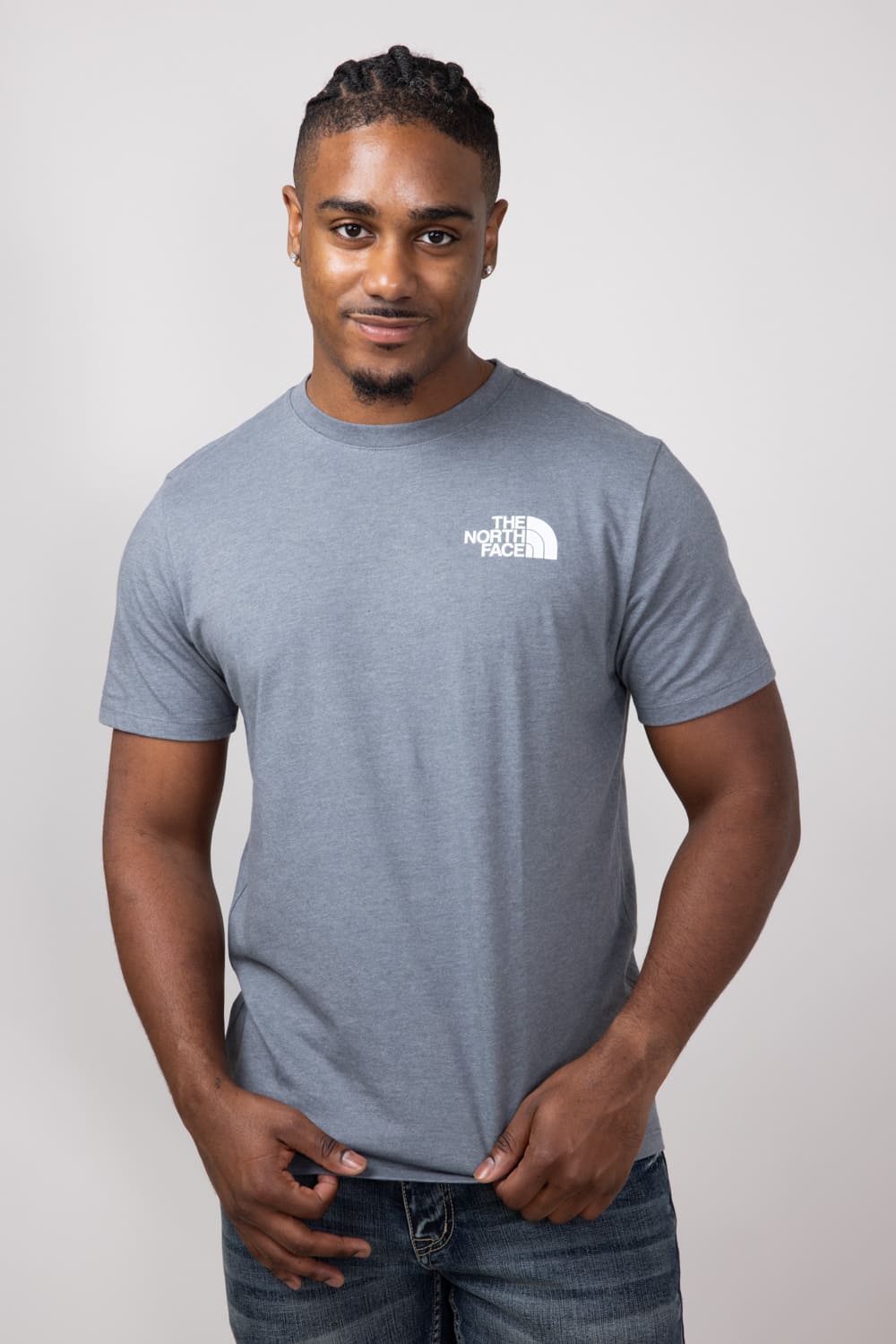 The North Face Box Logo T Shirt for Men in Grey NF0A812H L28 GRY Glik s