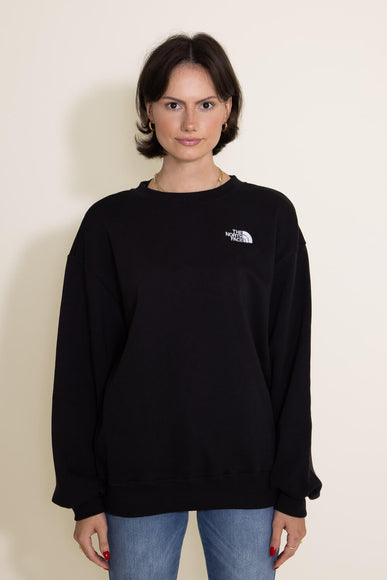 The North Face Evolution Oversized Crew Sweatshirt for Women in Black