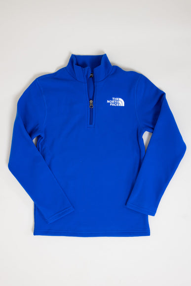 The North Face Glacier 1/4 Zip Pullover Jacket for Big Kids in Blue 