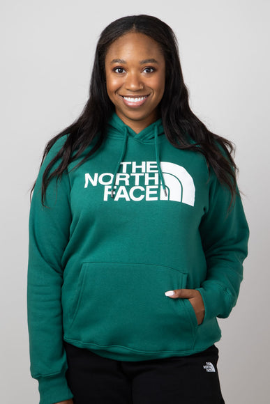 The North Face Half Dome Hoodie for Women in Evergreen