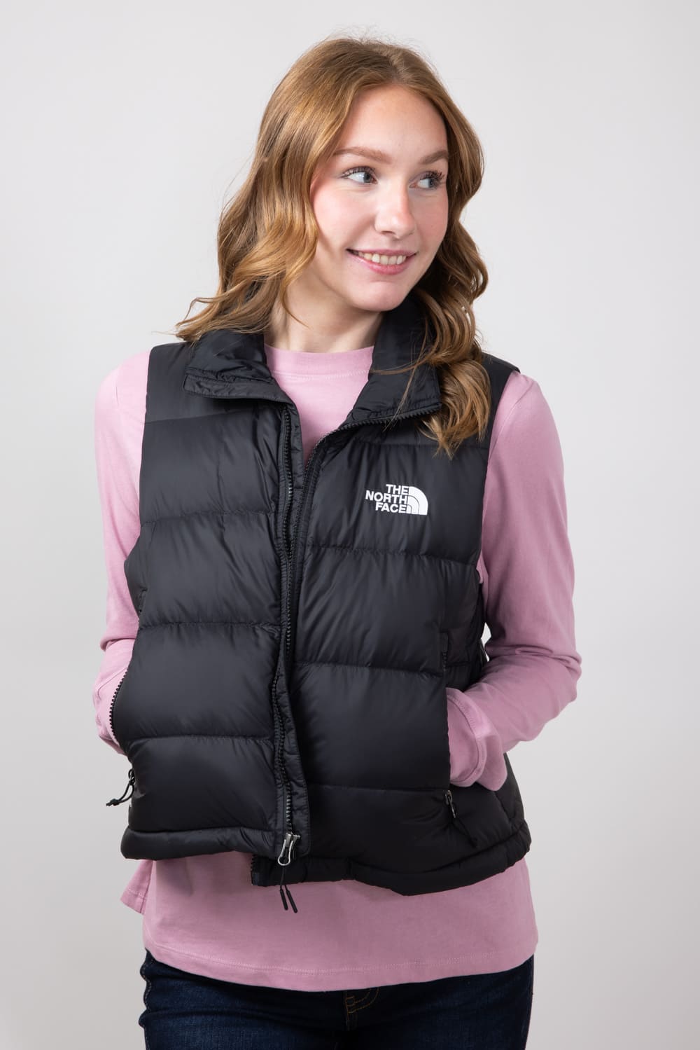 North face hoodie vest best sale